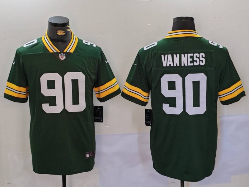 Men's Green Bay Packers #90 Lukas Van Ness Green Vapor Untouchable Limited Stitched Jersey Men's Green Bay Packers #90 Lukas Van Ness Green Vapor Untouchable Limited Stitched Jersey